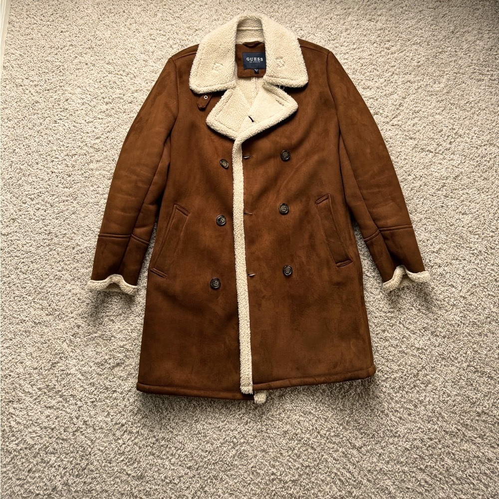 Guess Trench Shearling Coat